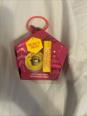 Burt's Bees Hot Pink Holiday Hand Salve & Lip Balm Gift Set